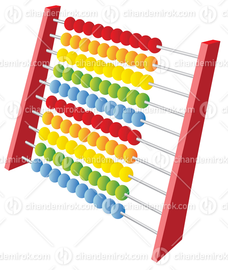 3d Colorful Abacus Icon