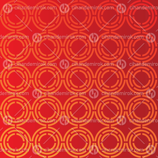 Abstract Circular Red and Yellow Background