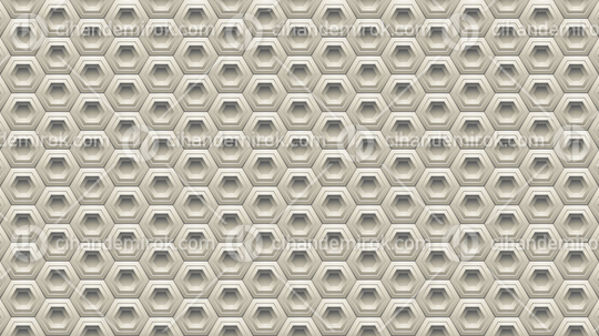 Beige Embossed Hexagon Background Vector Illustration