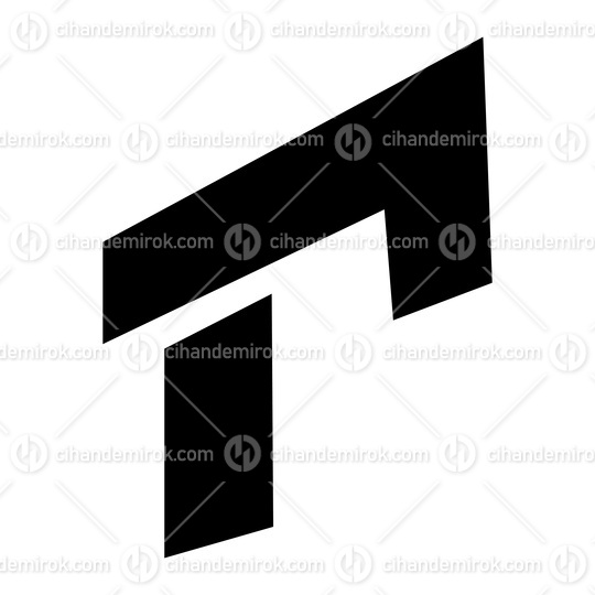 Black Rectangular Letter R Icon