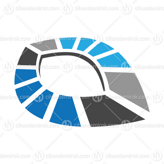 Blue and Black Eye with Rectangular Shapes Logo Icon - Bundle No: 021