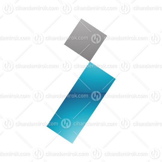 Blue and Black Square and Rectangle Letter I Logo Icon - Bundle No: 051