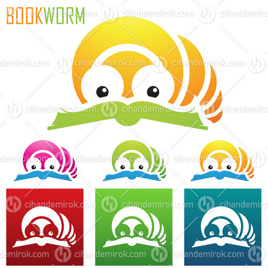 Book Reading Worm Icon