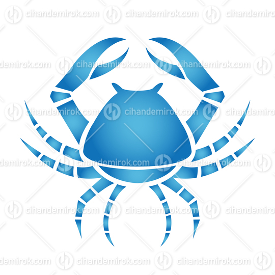 Cancer Zodiac Sign with a Blue Crab