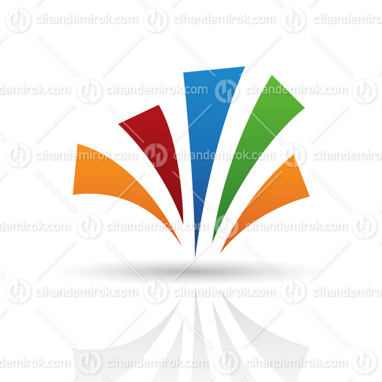 Colorful Abstract Stripes Logo Icon