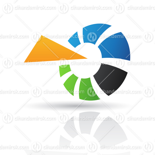 Colorful Abstract Target Logo Icon