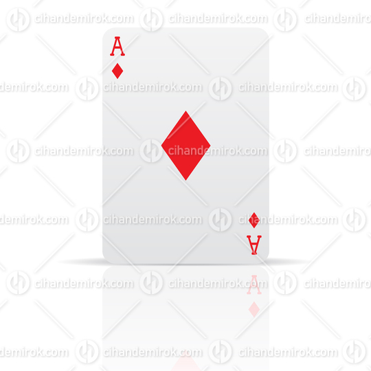 Diamonds Suit on an Ace Playing Card