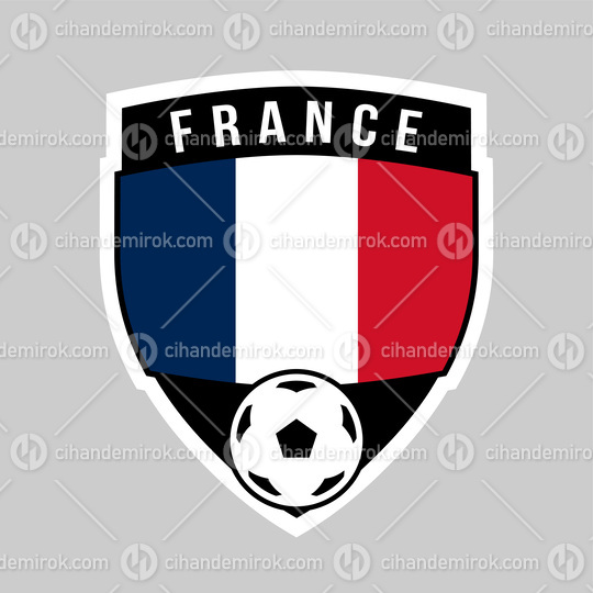 France Shield Team Badge for Football Tournament
