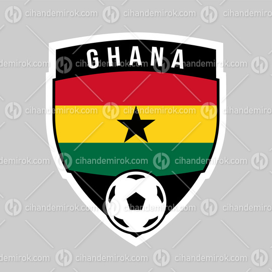 Ghana Shield Team Badge for Football Tournament