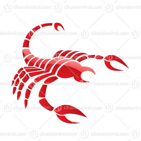Glossy Red Scorpio Icon