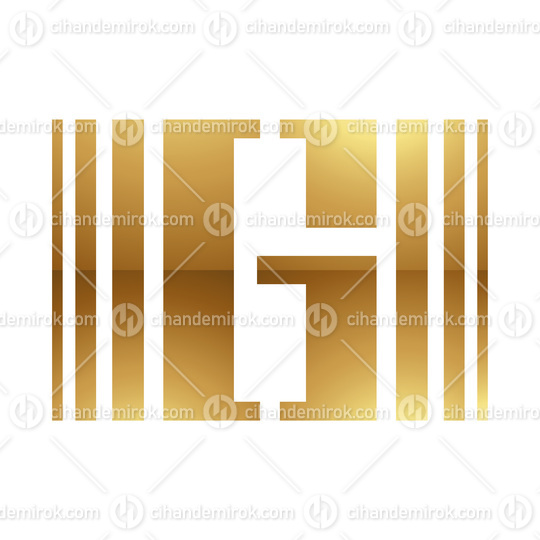 Golden Letter G Symbol on a White Background - Icon 3