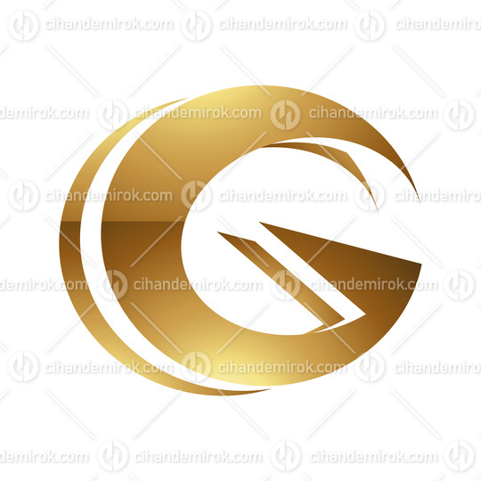 Golden Letter G Symbol on a White Background - Icon 4