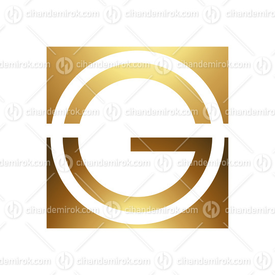 Golden Letter G Symbol on a White Background - Icon 7