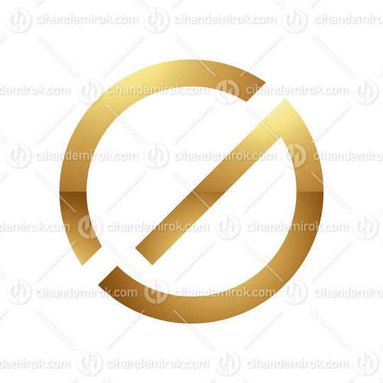Golden Letter G Symbol on a White Background - Icon 9