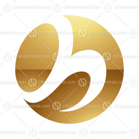 Golden Letter H Symbol on a White Background - Icon 3