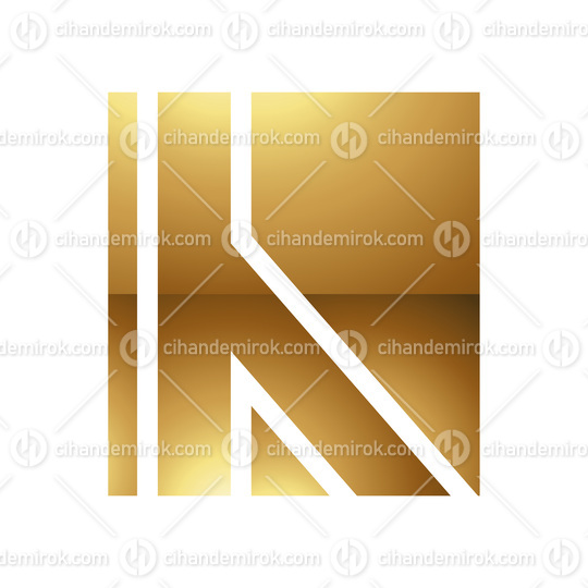 Golden Letter H Symbol on a White Background - Icon 9
