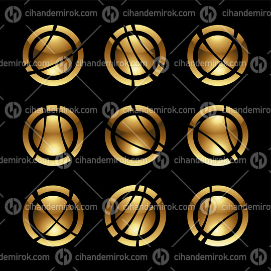 Golden Planets and Orbits on a Black Background