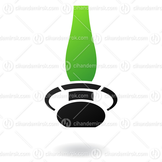Green and Black Gas Light