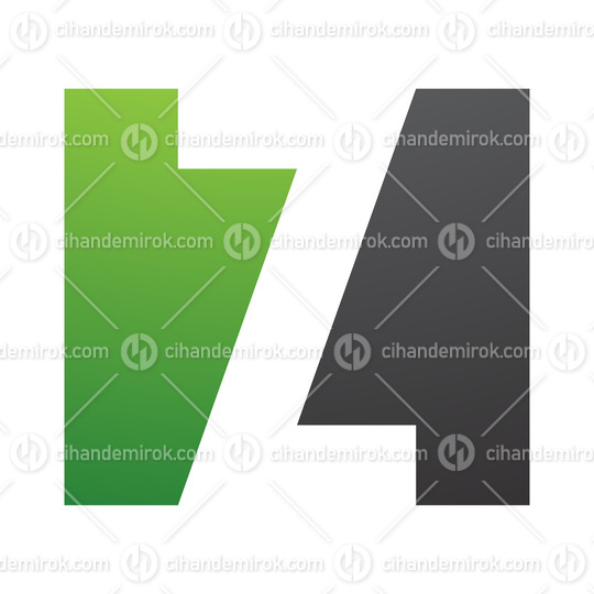 Green and Black Rectangle Shaped Letter Z Icon