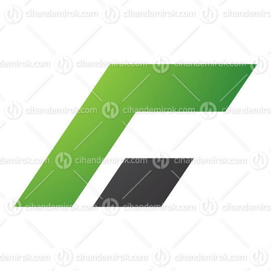 Green and Black Rectangular Italic Letter C Icon