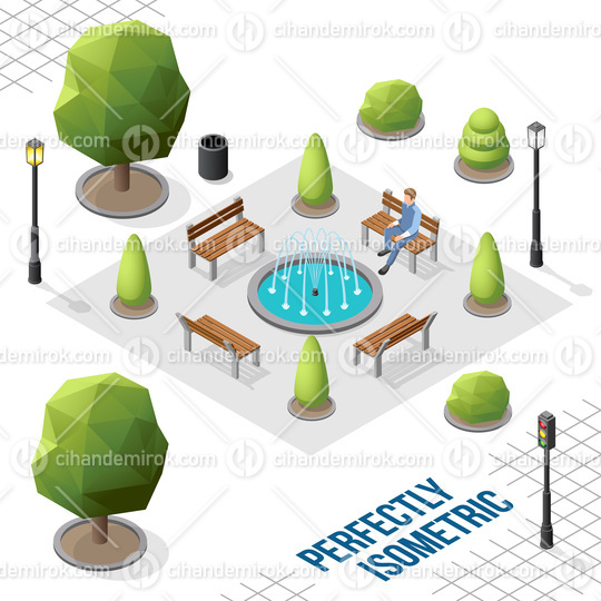 Isometric Park and Outdoor Elements