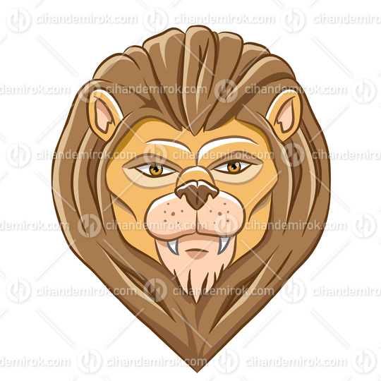 Lion Head Cartoon