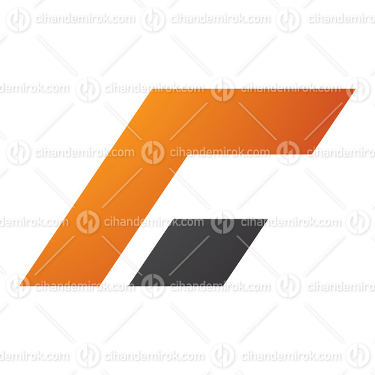 Orange and Black Rectangular Italic Letter C Icon