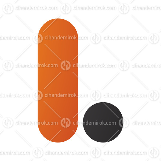 Orange and Black Rounded Letter L Icon