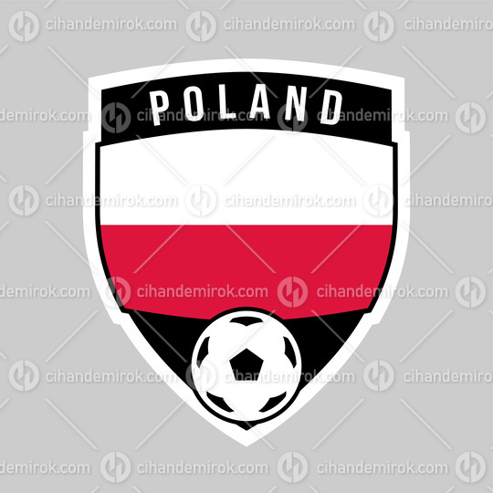 Poland Shield Team Badge for Football Tournament