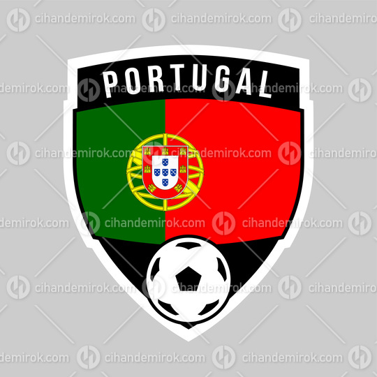 Portugal Shield Team Badge for Football Tournament