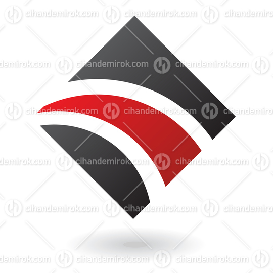 Red and Black Spiky Square Logo Icon