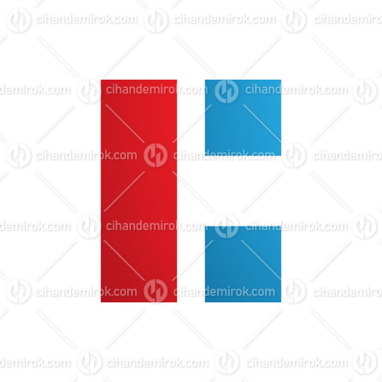Red and Blue Rectangular Letter C Icon