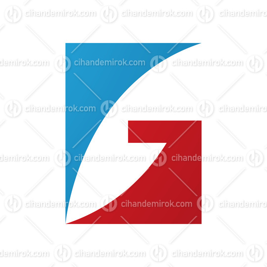Red and Blue Rectangular Letter G Icon