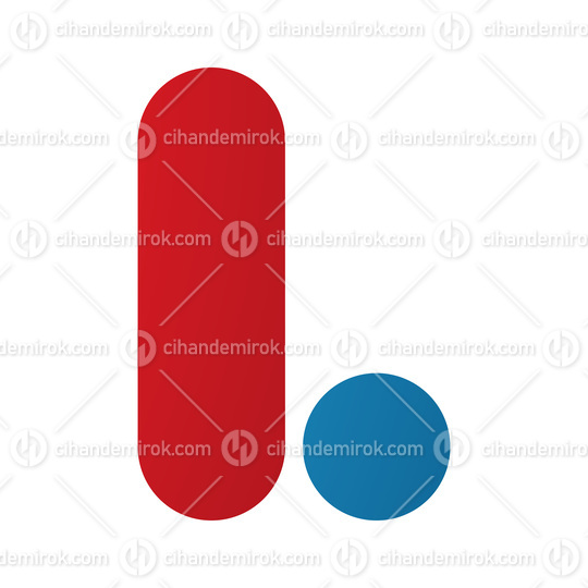 Red and Blue Rounded Letter L Icon