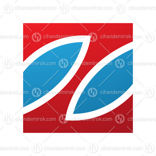 Red and Blue Square Shaped Letter Z Icon