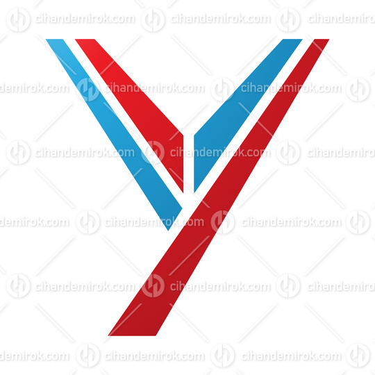 Red and Blue Uppercase Letter Y Icon