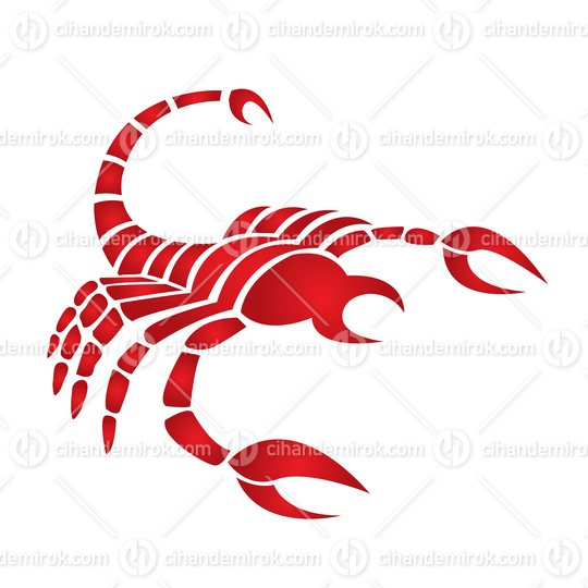 Scorpio Zodiac Sign with a Red Scorpion Icon