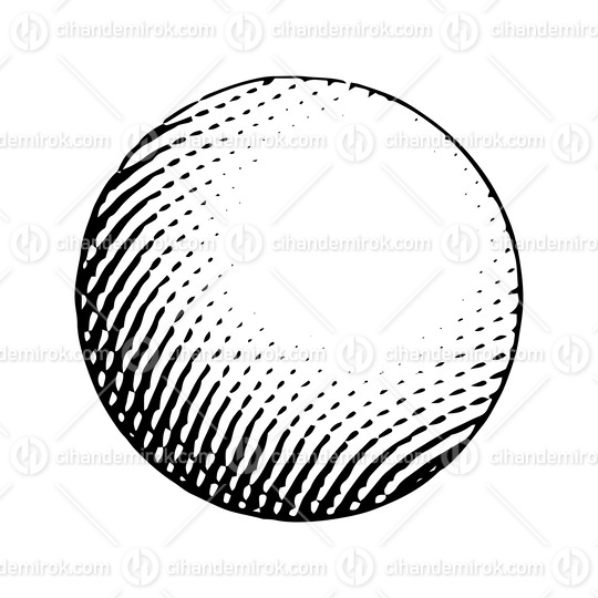 Scratchboard Engraved Sphere