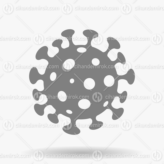 Simplistic Grey Coronavirus Icon