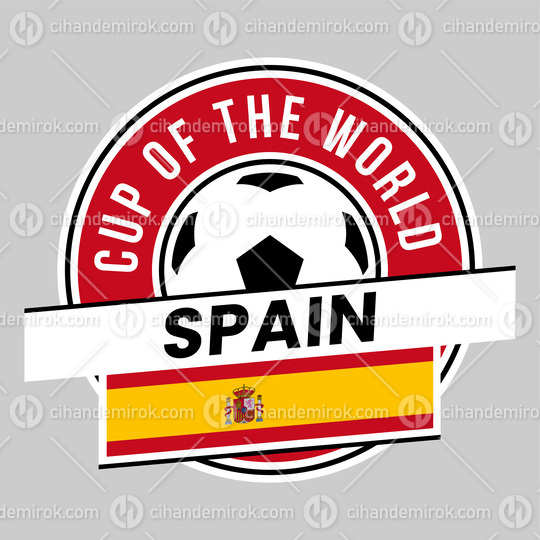 Spain Team Badge for Football Tournament