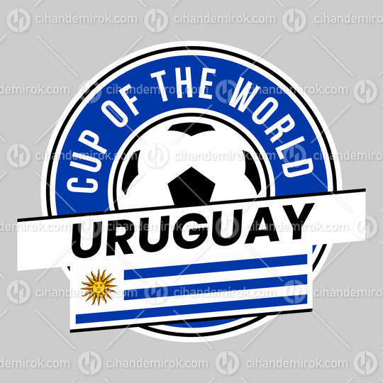 Uruguay Team Badge for Football Tournament