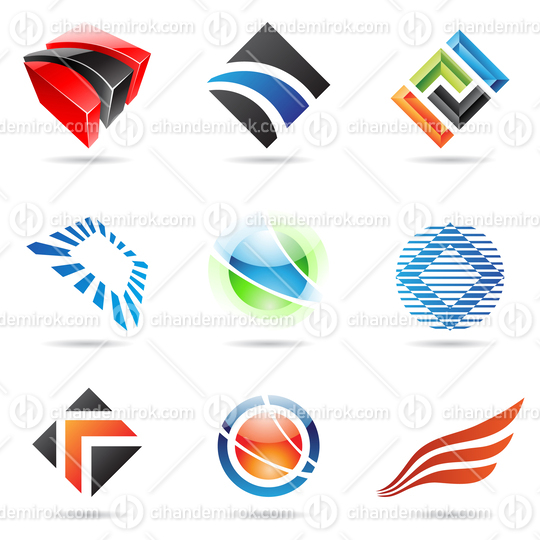 Various Colorful Abstract Icons